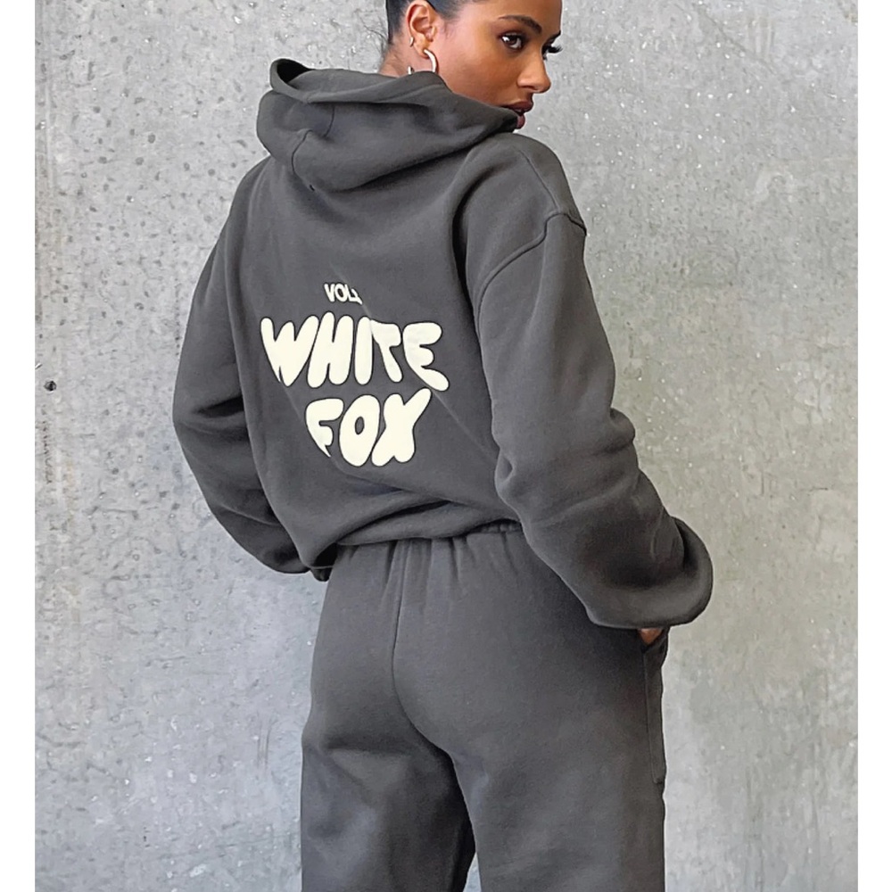 White fox shadow hoodie